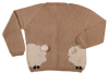 NW706 BEIGE PEEK-A-BOO CARDIGAN