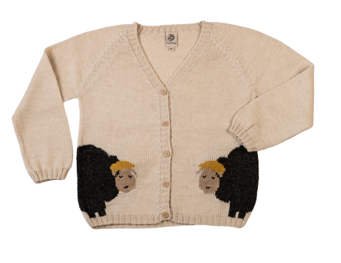 NW705 WHITE PEEK-A-BOO CARDIGAN