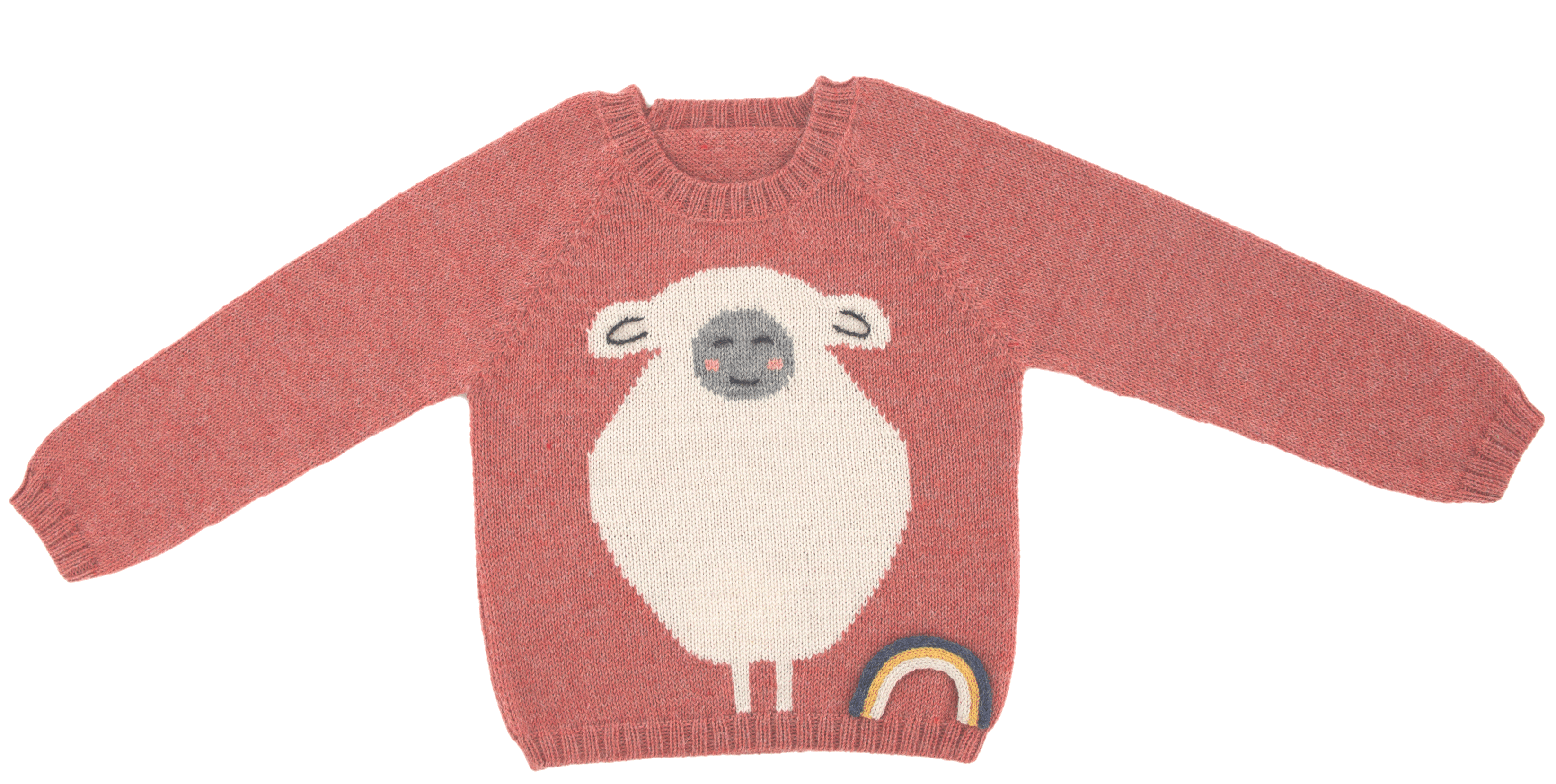 Pink 2025 sheep sweater